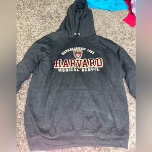 Grey Harvard medical school sweatshirt